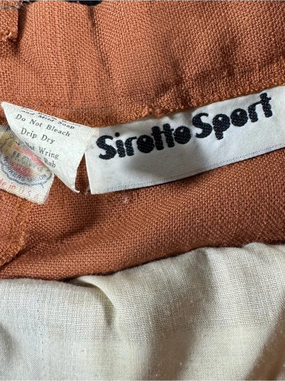 Vintage Men's Tailored Rust Dress Pants - Classic Straight Fit
